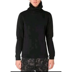 Nike Sweatshirt Adult Sz M Black Pullover Tech Fleece Funnel Neck Mens C7-6